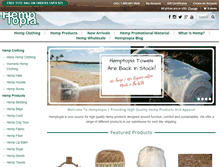 Tablet Screenshot of hemptopia.com